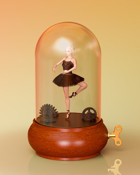 3D ballerina tutu in Music Box.