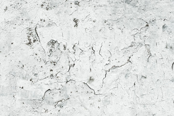 rough white surface with cracked paint. texture for background