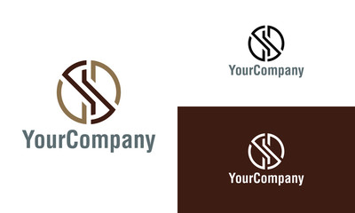 Simple monogram letter SSD logo icon design template elements. Simple minimalist template graphic illustration. Creative vector emblem, for icon or design concept.