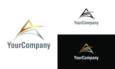 Letter A logo icon design template elements. Simple minimalist template graphic illustration. Creative vector emblem, for icon or design concept.