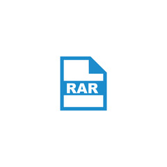 RAR file format icon vector design symbol