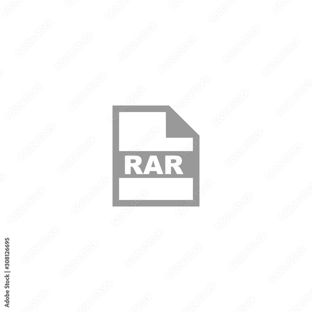 Poster rar file format icon vector design symbol