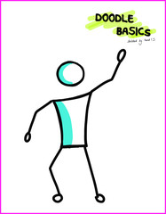 People Strichmännchen Doodle Sketchnote Template for Workshops, Seminar, Flipchart and Graphic Recording