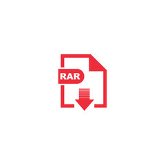 RAR file format icon vector design symbol