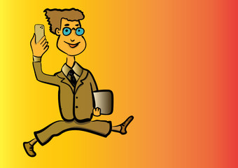 businessman with briefcase