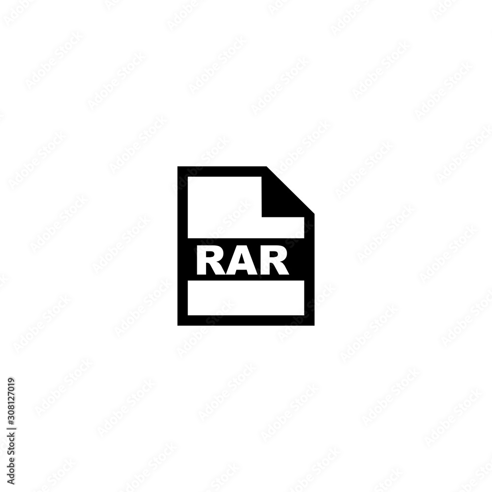 Poster rar file format icon vector design symbol