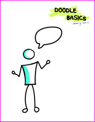 People Strichmännchen Doodle Sketchnote Template for Workshops, Seminar, Flipchart and Graphic Recording