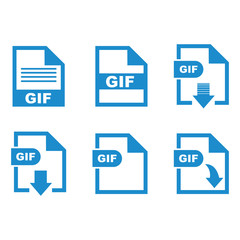 GIF file format icon vector design symbol
