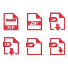 ZIP file format icon vector design symbol