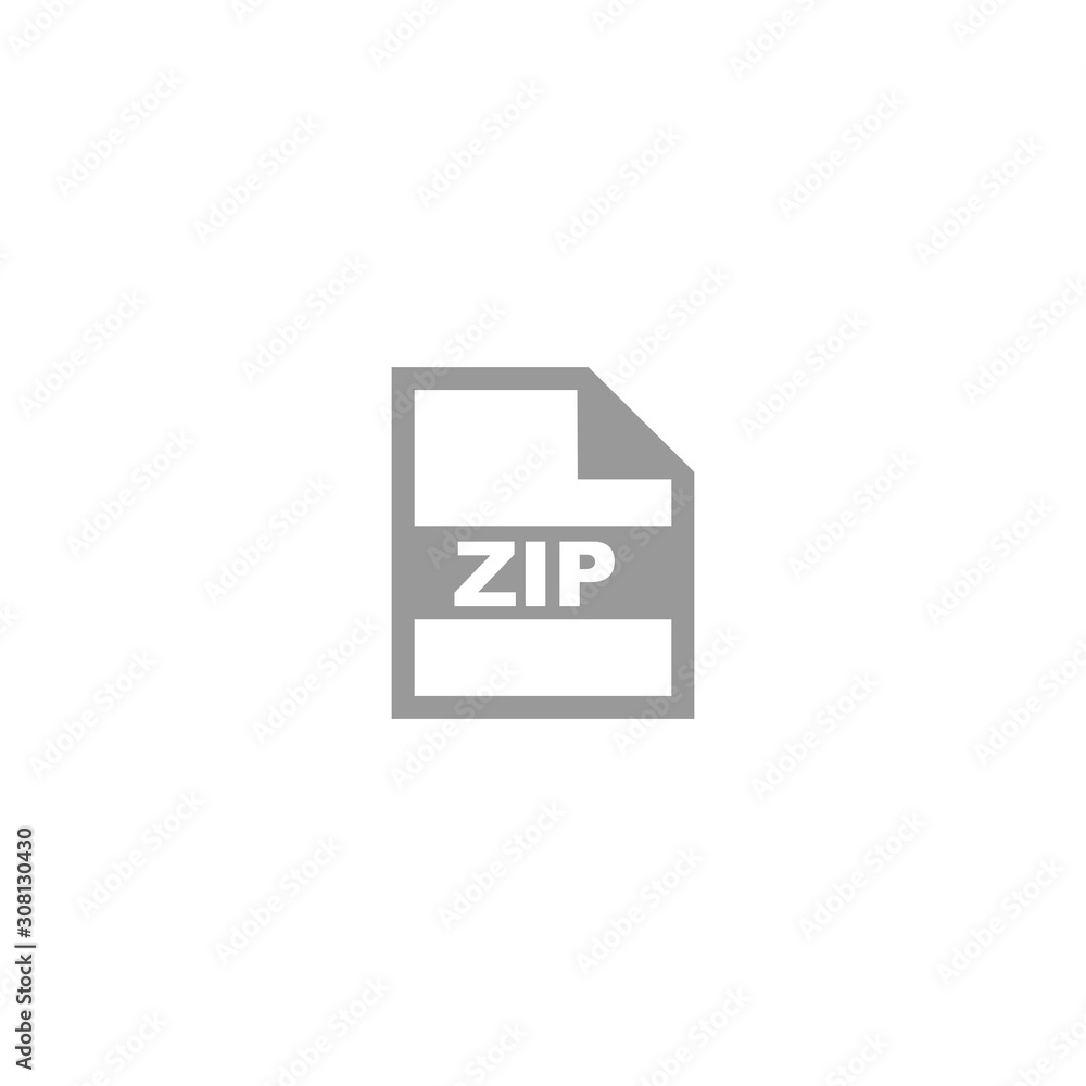 Poster zip file format icon vector design symbol