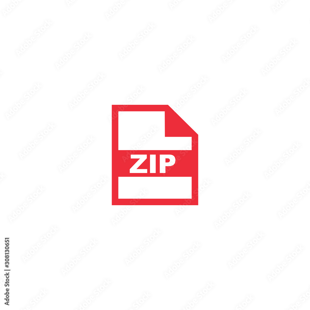Poster zip file format icon vector design symbol