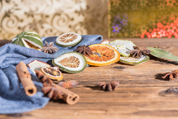 Sweet dried fruit decoration for Christmas celebration