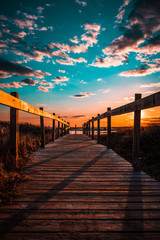 pier at sunset