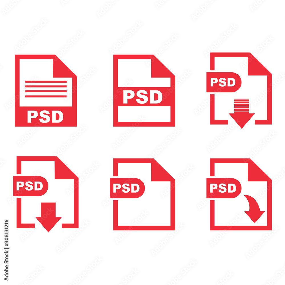 Poster psd file format icon vector design symbol
