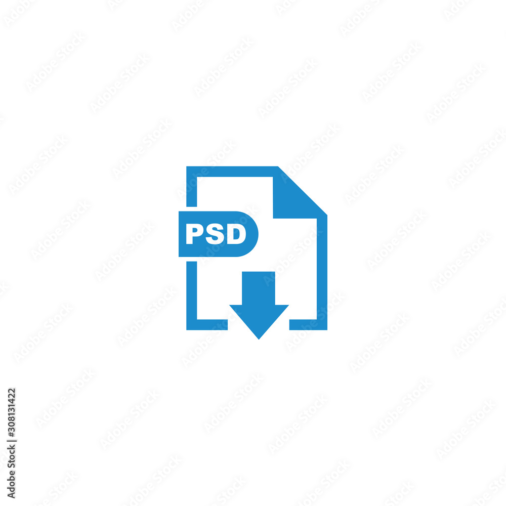 Poster psd file format icon vector design symbol