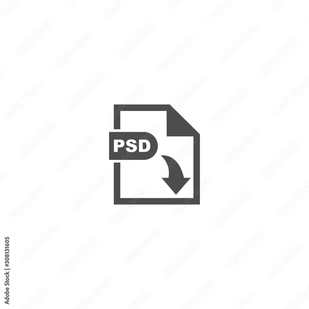 Poster psd file format icon vector design symbol