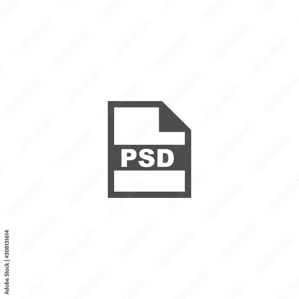 Poster psd file format icon vector design symbol
