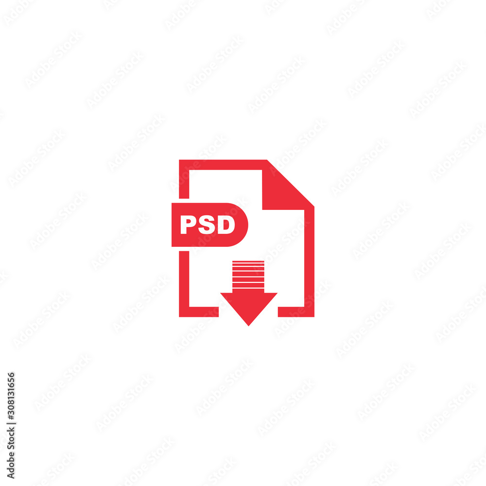 Poster psd file format icon vector design symbol