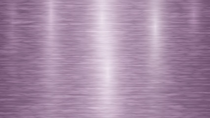Abstract metal background with glares in purple colors