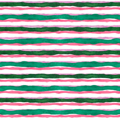 Seamless pattern with strips, watercolor abstract background texture for paper, fabric, backdrops, wrapping