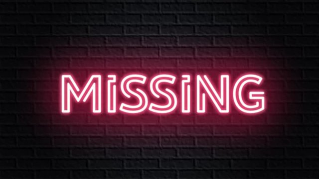 red neon video animation missing