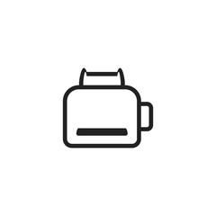 Toaster icon. Bread machine symbol. Logo design element