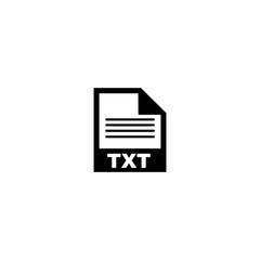 TXT file format icon vector design symbol