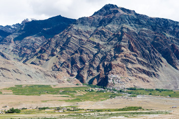 Fototapeta premium Zanskar, India - Aug 15 2019 - Beautiful scenic view from Between Padum and Karsha in Zanskar, Ladakh, Jammu and Kashmir, India.