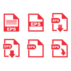 EPS file format icon vector design symbol