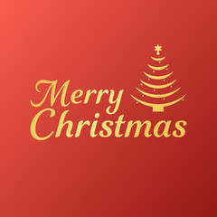Fototapeta na wymiar Merry christmas banner design, vector illustration template