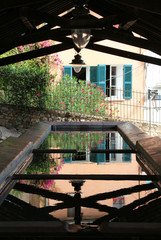 Old washing house - old Provence town Hyères - France