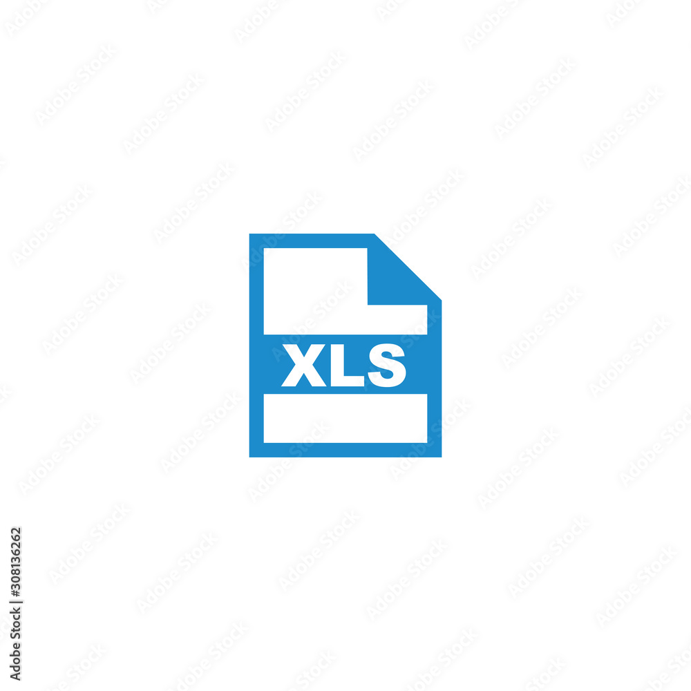 Poster xls file format icon vector design symbol