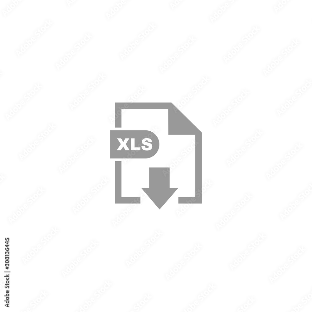 Poster xls file format icon vector design symbol