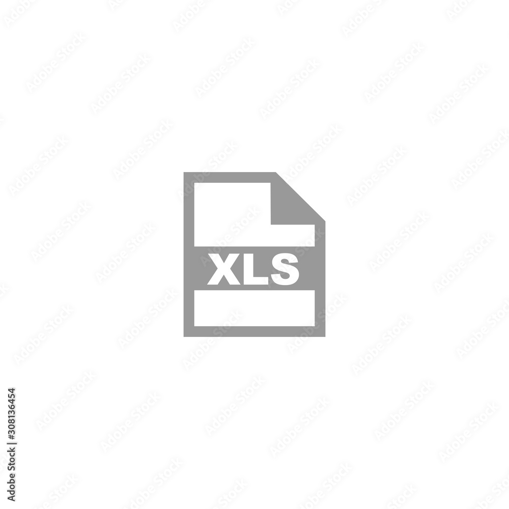 Poster xls file format icon vector design symbol