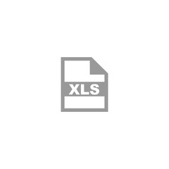 XLS file format icon vector design symbol