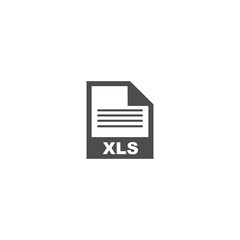 XLS file format icon vector design symbol