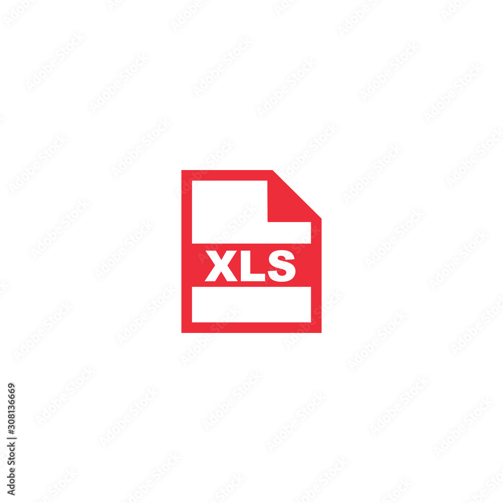 Poster xls file format icon vector design symbol