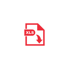 XLS file format icon vector design symbol