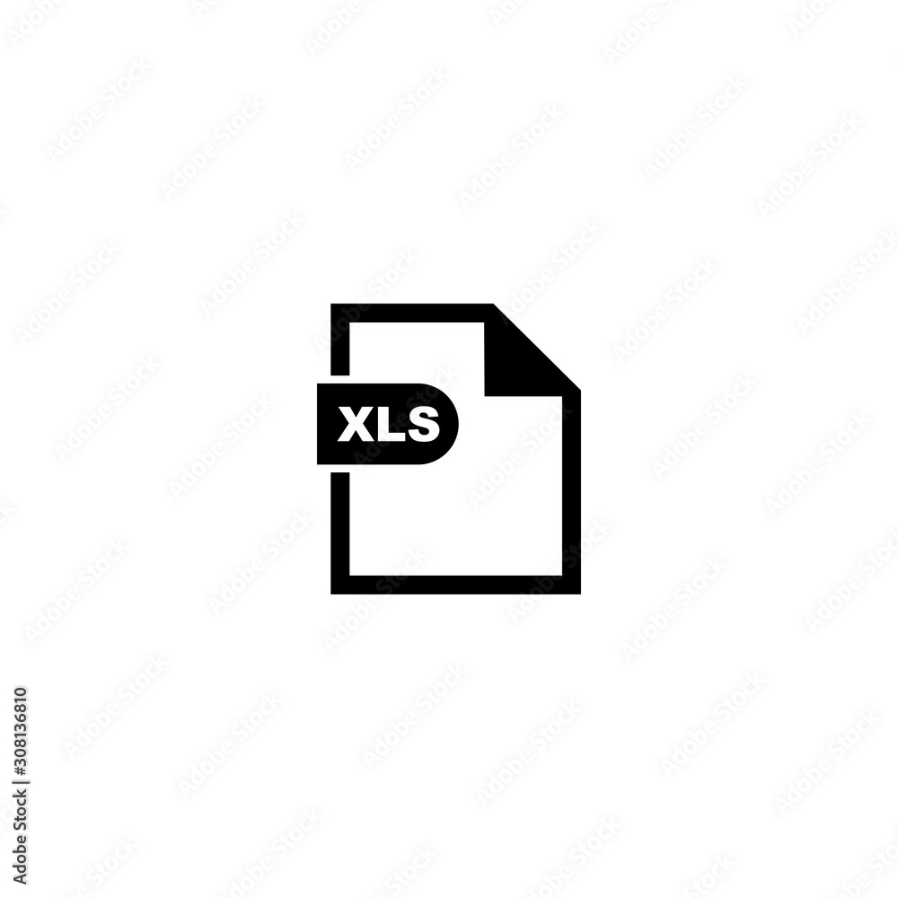 Poster xls file format icon vector design symbol
