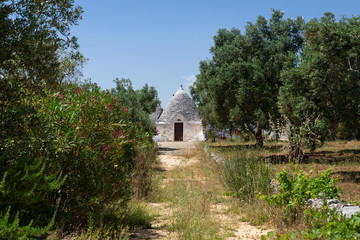 Trullo, maison traditionnelle des Pouilles, Italie