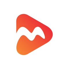 LETTER M PLAY LOGO