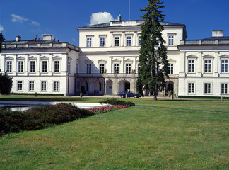 Fototapeta premium Pulawy, lubelskie region, Poland - July 2010: Czartoryski Palace in Pulawy