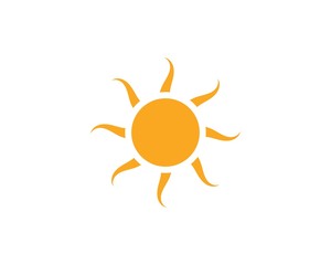sun ilustration logo vector icon