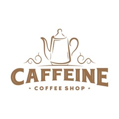 vintage coffee logo, icon and illustration