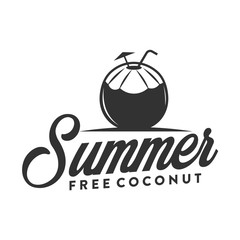 holiday and summer logo, icon and template