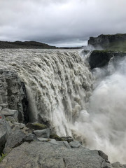 View of a powerful waterfall