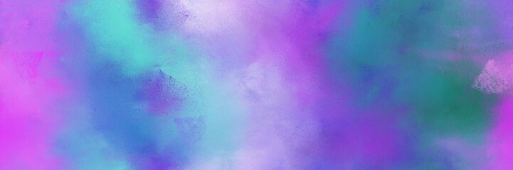 abstract medium purple, slate blue and violet colored diffuse painted banner background. can be used as texture, background element or wallpaper