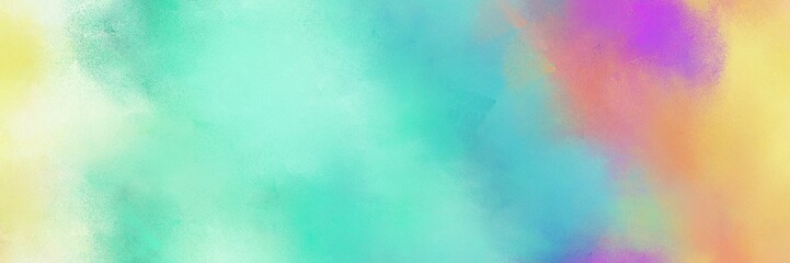 diffuse painted banner texture background with sky blue, aqua marine and wheat color. can be used as texture, background element or wallpaper