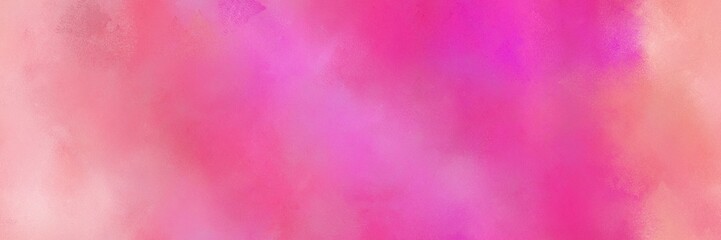 diffuse painted banner texture background with pale violet red, light pink and pastel magenta color. can be used as texture, background element or wallpaper