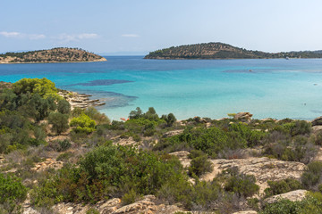 Lagonisi Beach at Sithonia peninsula, Greece
